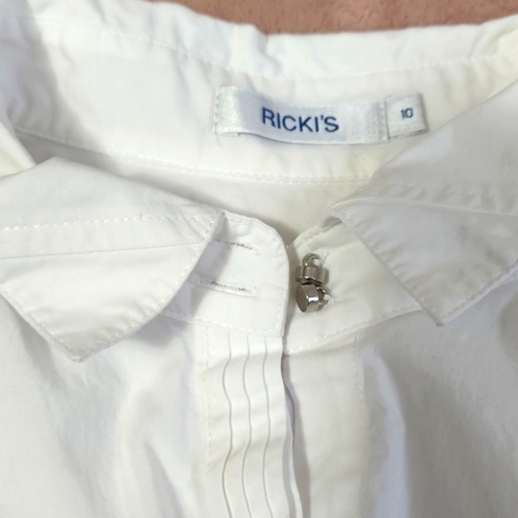 Ricki's White Long Sleeve Button Up Top - Picture 7 of 7